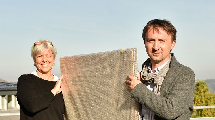 Kuratorin Marianne Schubert, Leiterin der Sektion für Bildende Künste am Goetheanum, und Auktionator Andrej Schindler (Foto: Anna Krygier)
