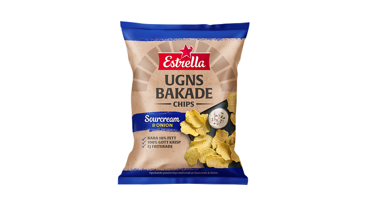 Estrella återkallar Ugnsbakade Chips Sourcream & Onion 125g - innehåller fel produkt som innehåller Gluten