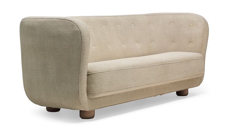 Flemming Lassen: A rare three seater sofa