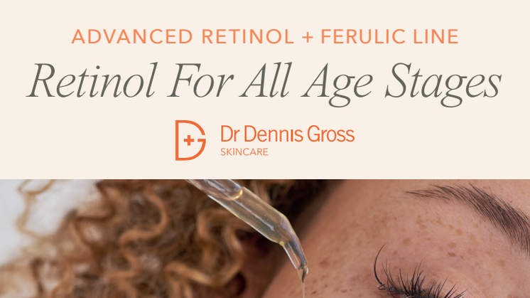 Dr Dennis Gross A4 skylt Advanced Retinol+Ferulic Line 1