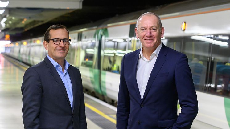 Christian Schreyer, Go-Ahead CEO (left) and Patrick Verwer, Govia Thameslink Railway CEO (more pictures to download below)