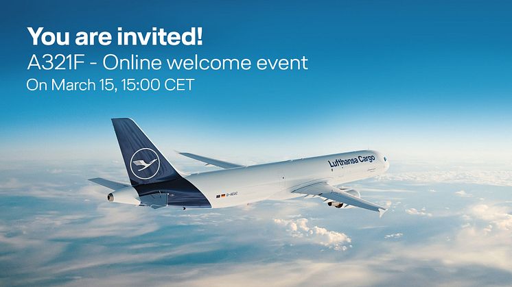 Invitation: Livestream on the occasion of the first commercial A321 freighter flight