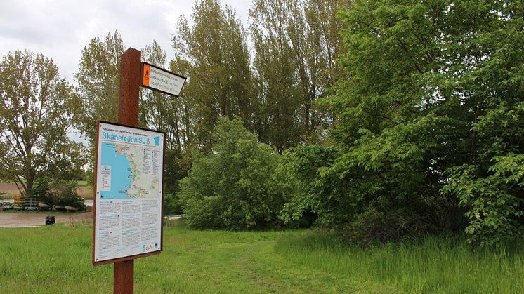 Startplatsen för vandringen som går längs Skåneleden (SL5) är vid Lödde kanotklubb.