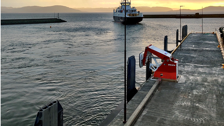 A MoorMaster™ vacuum mooring systems at a ferry application in Norway.