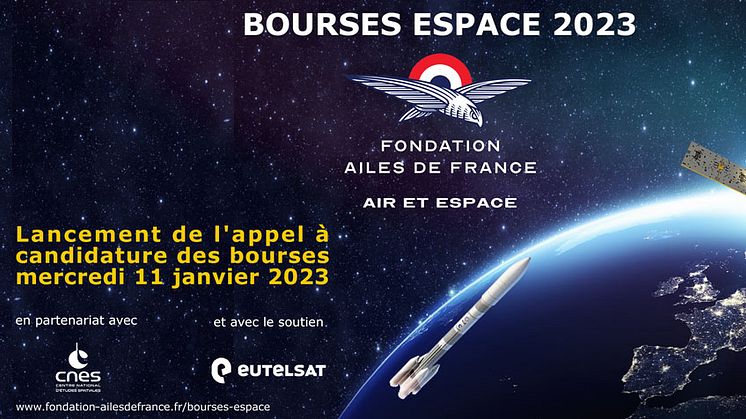Eutelsat renouvelle son soutien auprès de la Fondation Ailes de France en partenariat avec le CNES à l’occasion de l'attribution des Bourses ESPACE 2023