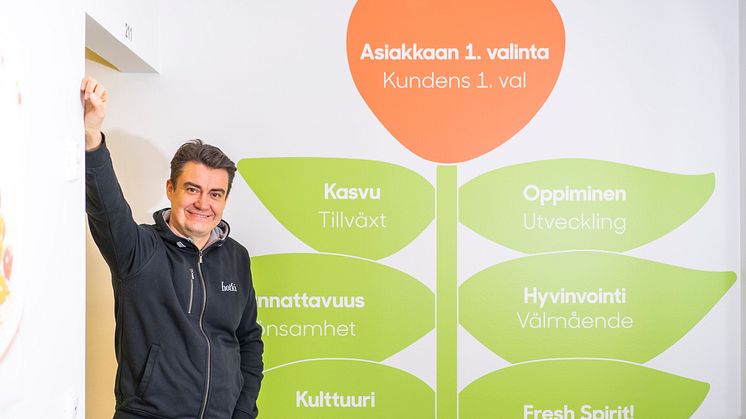 Kasvava Fresh työllistää vuosittain peräti 2 500 ihmistä työntekijöistä kumppaneihin, toimitusjohtaja Sami Haapasalmi iloitsee.