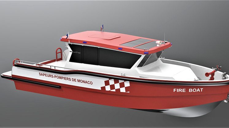 High Tech Marine's new firefighting and rescue patrol boat will be equipped with Smartgyro stabilization