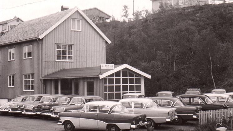 Bilsalg M Nordvik - Skeid i Bodø 1960