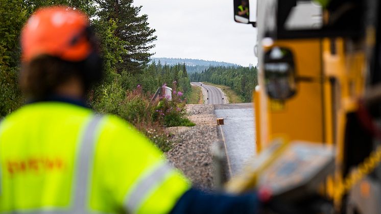 Svevia ska göra sträckan mellan Vindeln och Buberget bättre och mer trafiksäker. Foto: Simon Eliasson