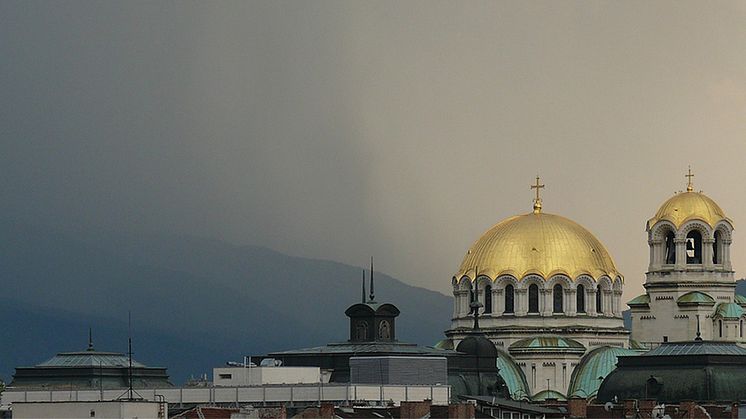 Alexander Nevskij-katedralen i Sofia. Ortodoxa kyrkan är det största samfundet i Bulgarien. 
