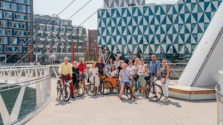 En av framgångsfaktorerna för cykelfrämjande åtgärder i Helsingborg är bred samverkan inom staden. Foto Lotta Wittinger. 
