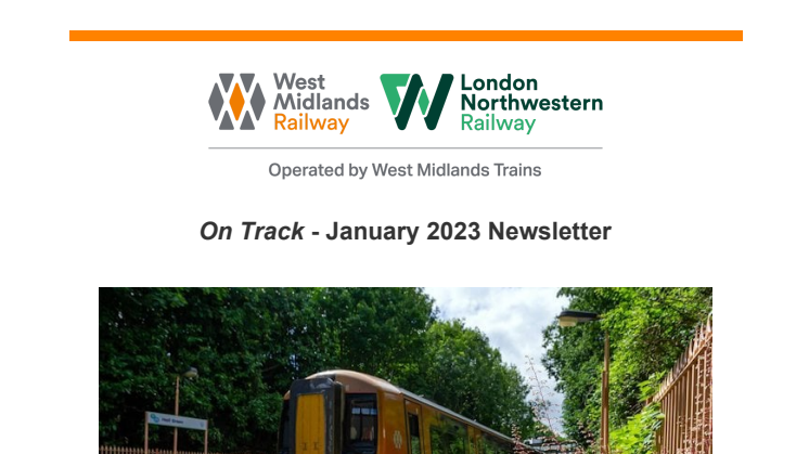 On Track - Stakeholder Newsletter - January 2023
