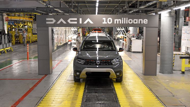 Dacia producerer bil nummer 10 mio.