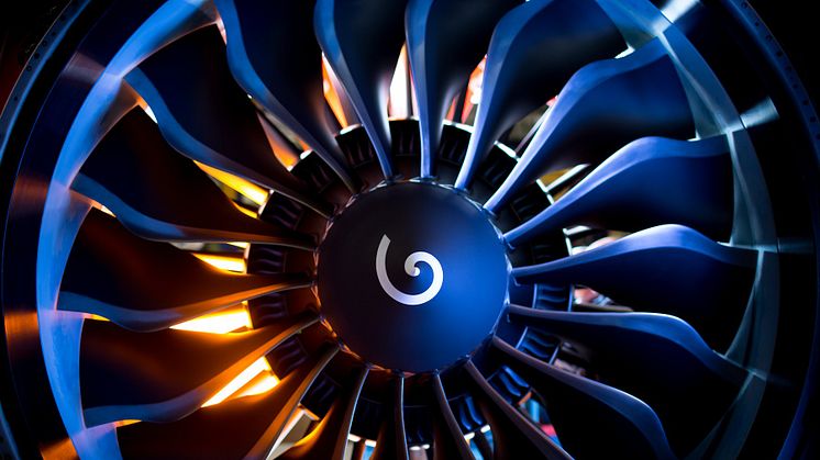 Safran, GKN Aerospace och Pratt & Whitney är flygmotortillverkare som medverkar i ett av Högskolan Västs nya forskningsprojekt. Bilden visar en gasturbin till Airbus A320neo från Safran. Copyright Safran/Cyril Abad/CAPA Pictures.