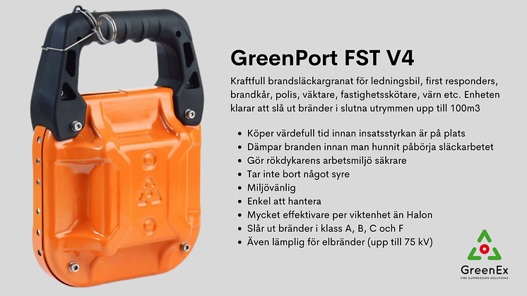 GreenPort FST V4 - Vattentät och okänslig för fukt