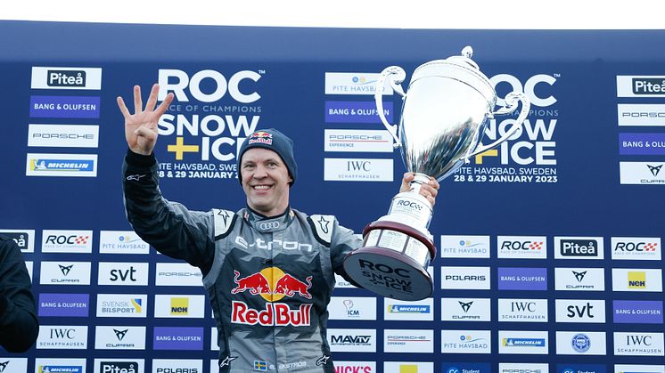 Mattias Ekström tog hem sin 4:e förartitel i Race of Champions som kördes i Piteå