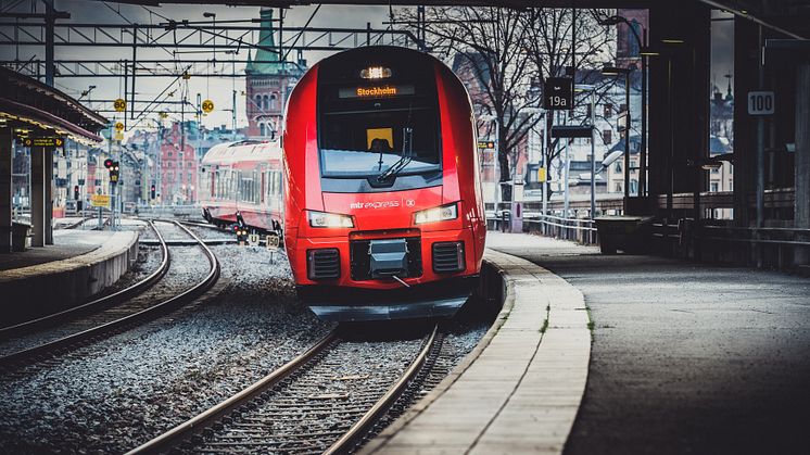 MTR Express arrangerar trygghetståg i samband med studieresa till Göteborg. Fotograf: Jana Eriksson 