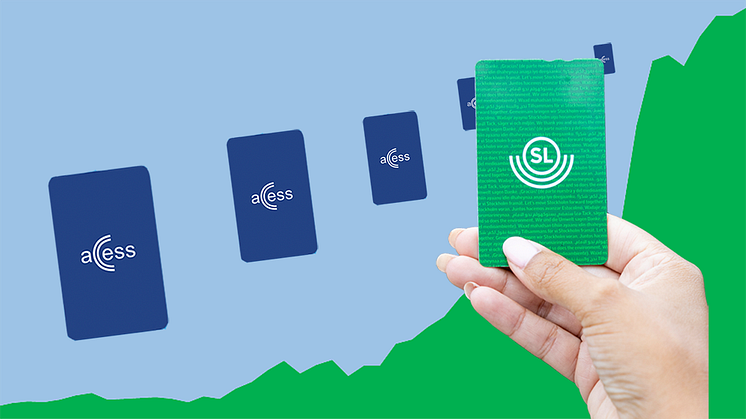 Över 99 procent av alla blipp görs nu med grönt SL-kort, betalkort eller mobil.