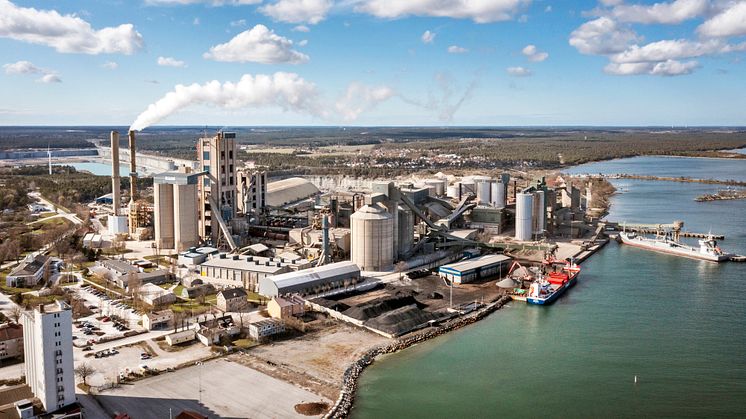 Cementas fabrik i Slite på Gotland