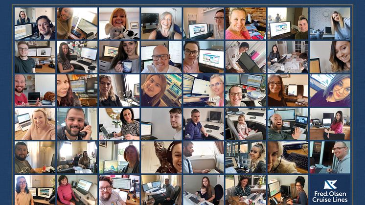 ‘We are still here for you’ – Fred. Olsen Cruise Lines share working from home pictures in show of support for guests and trade