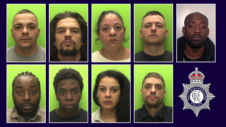 Nine people (pictured) have been jailed after being found guilty of the murder of Michael Anton O'Connor