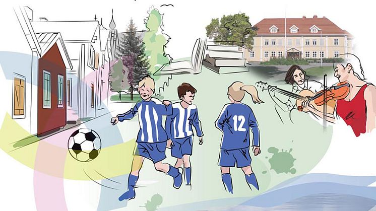 Sommaren 2022 genomfördes en tidig dialog om Öjebyns fortsatta utveckling.    Illustration: Piteå kommun