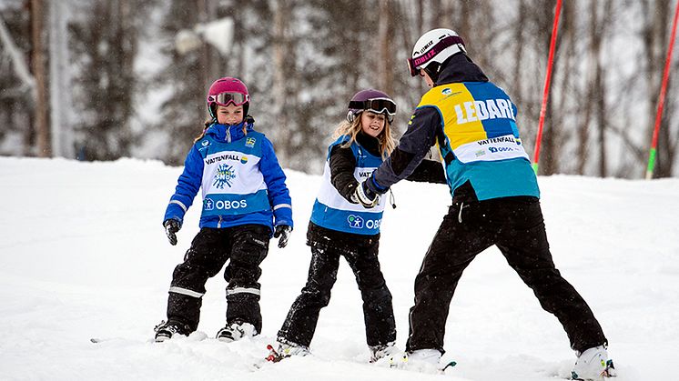 Svenska Skidförbundets satsning Alla på snö vill aktivera fler barn på snö. Foto: Ulf Palm.