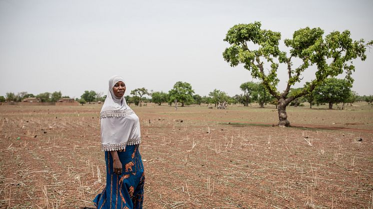 Aminata Kabore, jordbrukare från Burkina Faso. Foto: Sophie Garcia. 