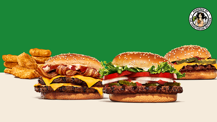  Neste uke lanserer Burger King nye plantebaserte produkter i alle restauranter.