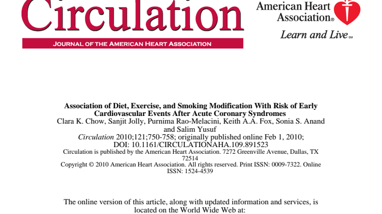 Studie om bl a växtsteroler: Journal of the American Heart Association 