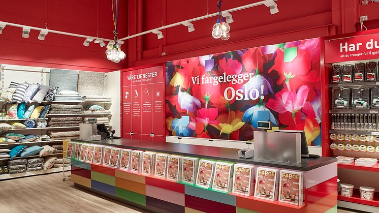 Norges største fargehandel lanserer nytt butikkonsept og åpnet ny butikk i Oslo!