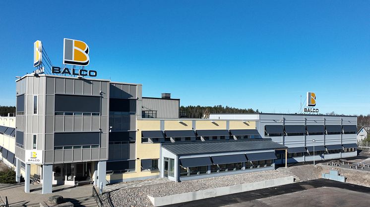 Balcos kontor och produktionsanläggning i Växjö.