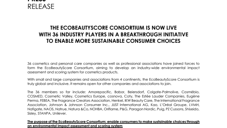 EcoBeautyScore Consortium press release.pdf