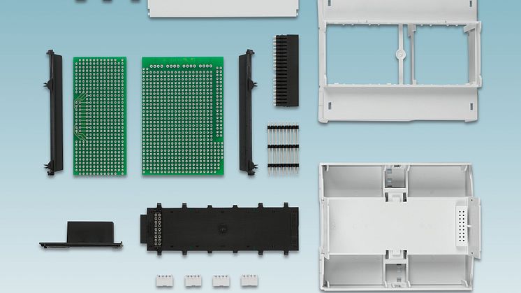 Housing kits for the comprehensive protection and electrical connection of different PCBs
