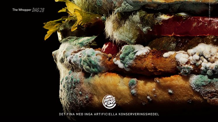 Burger King visar skönheten i mögel