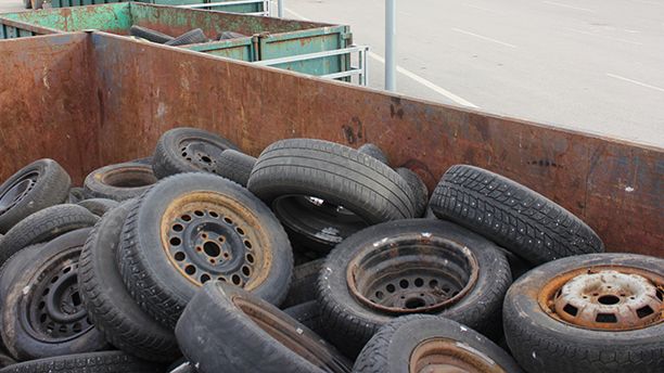 700 ton gamla däck har lämnats in på återvinningscentralerna i Gävle och Sandviken mellan april 2018 och september 2019