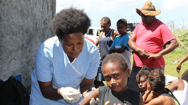 UNICEF skyddar barnen på Vanuatu mot mässlingsutbrott