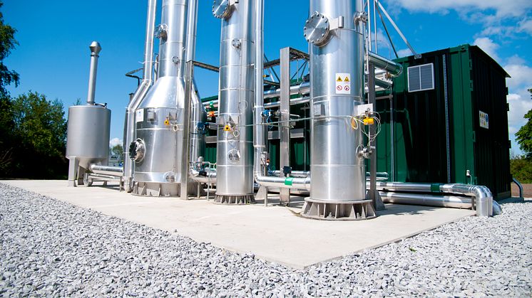 Biogasanläggning på Källby avloppsreningsverk i Lund