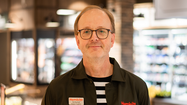 Robert Tingåker, butikschef i Hemköp Sickla. Foto: Nellie Ceder