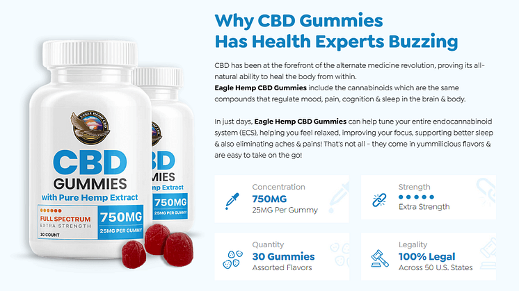 Eagle Hemp CBD Gummies Reviews [Official 2022] The Natural CBD Gummies For Pain Relief!