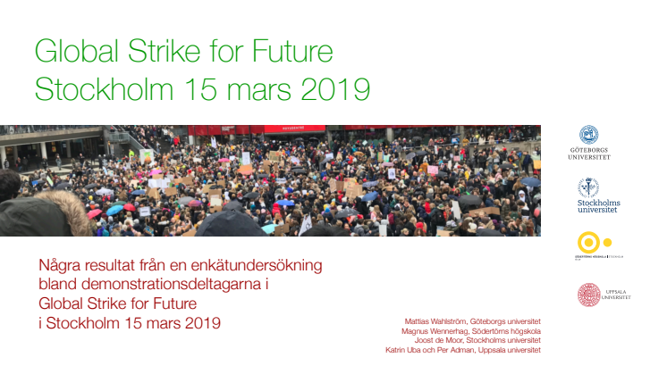 Global Strike for Future Stockholm 15 mars 2019