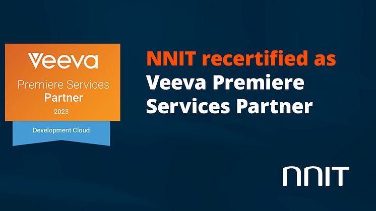 NNIT recertified as Veeva Premiere Services Partner – Development Cloud