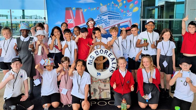 Class of Year 5 students explore career opportunities at Cruise Liverpool with surprise visit on board Fred. Olsen Cruise Lines’ Borealis