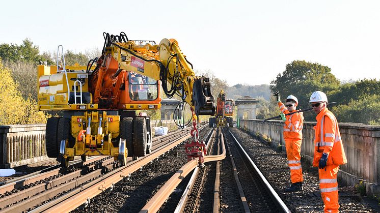 Network Rail are renewing tracks between Purley and Gatwick over the first weekend in February