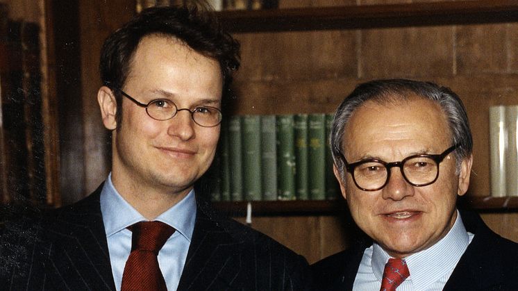 Felix Burda mit seinem Vater Verleger Dr. Hubert Burda