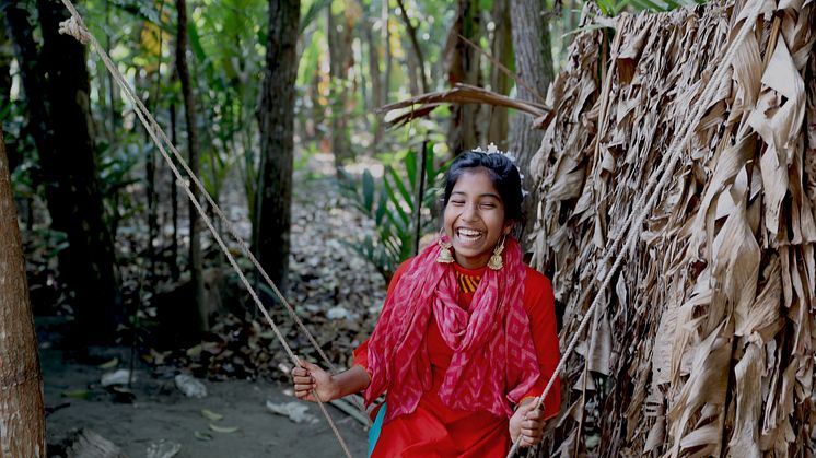 Under 2021 har Erikshjälpen gjort långsiktiga insatser för barn i 16 länder, bland annat i Bangladesh där Sumaiya Akter bor. Foto: Emelie Westergren