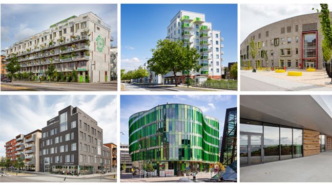 Sex finalister är nominerade till Stadsbyggnadspriset och Gröna Lansen 2018. Foto: Bojana Lukac