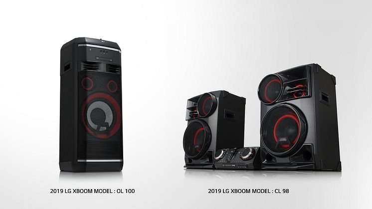 LG höjer ljudupplevelen under CES 2019 med nya modeller av XBOOM 