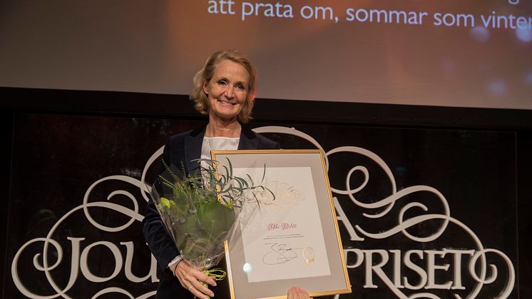 Vinnare av Lukas Bonniers Stora Journalistpris: Bibi Rödöö