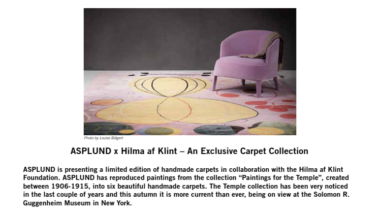 ​ASPLUND x Hilma af Klint – An Exclusive Carpet Collection